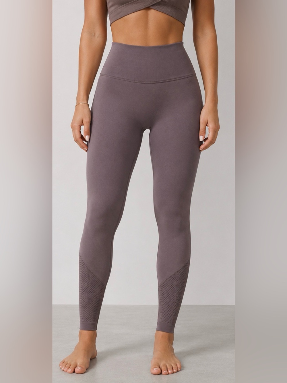 lululemon athletica High-Waist Seamless Leggings in Mauve Brown